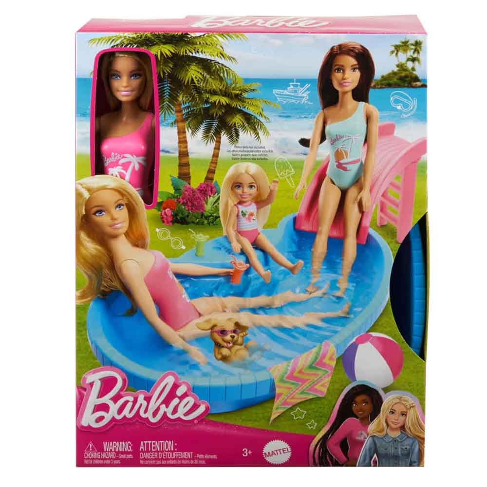 Barbie Bebek ve Havuz Oyun Seti