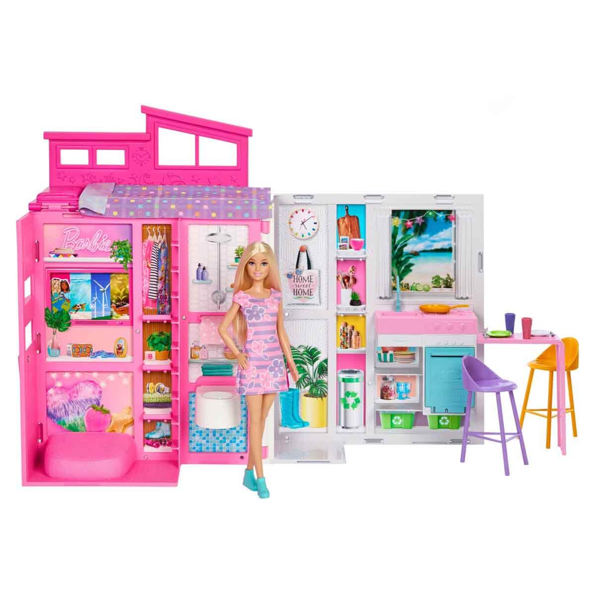 Barbie Bebek ve Portatif Tatil Evi