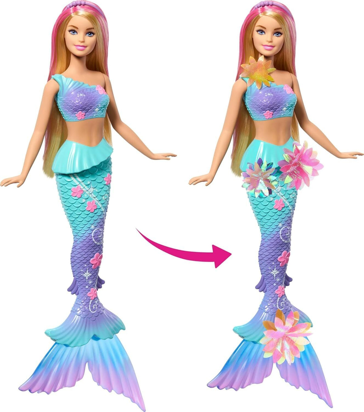 Barbie Büyülü Çiçekler Deniz Kızı Bebeği