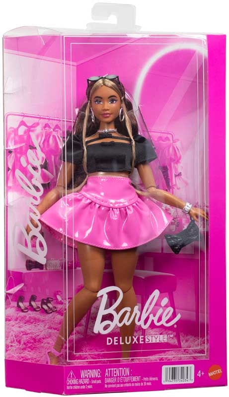 Barbie Deluxe Style Bebek Siyah Parlak Elbise