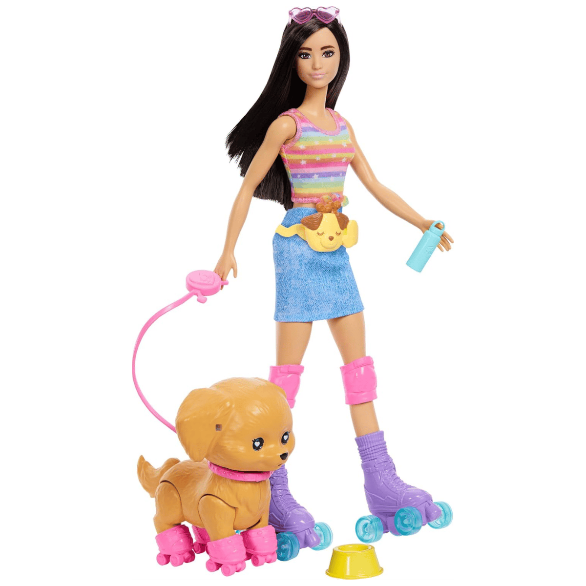 Barbie Paten Eğlencesi Bebek Kahverengi Saçlı