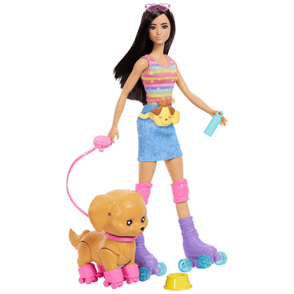 Barbie Paten Eğlencesi Bebek Kahverengi Saçlı