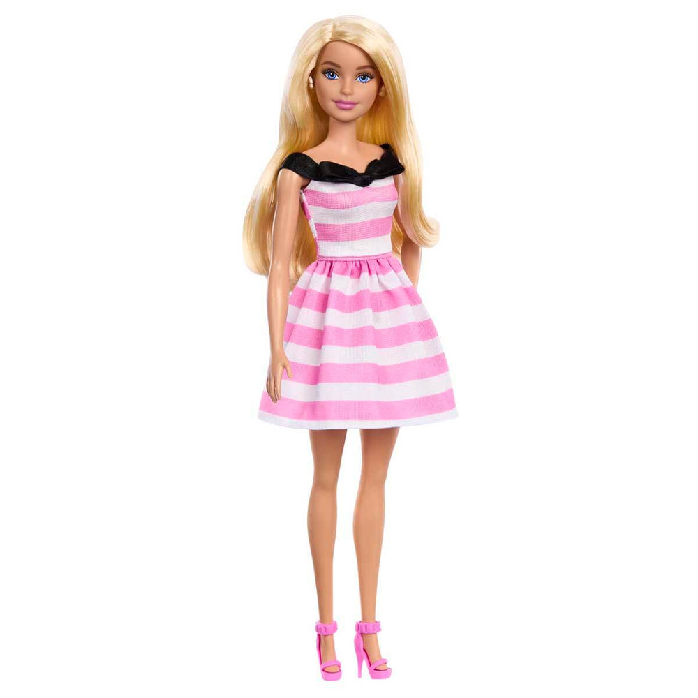 Barbie Pembe Elbiseli Bebek 65.Yıl Özel