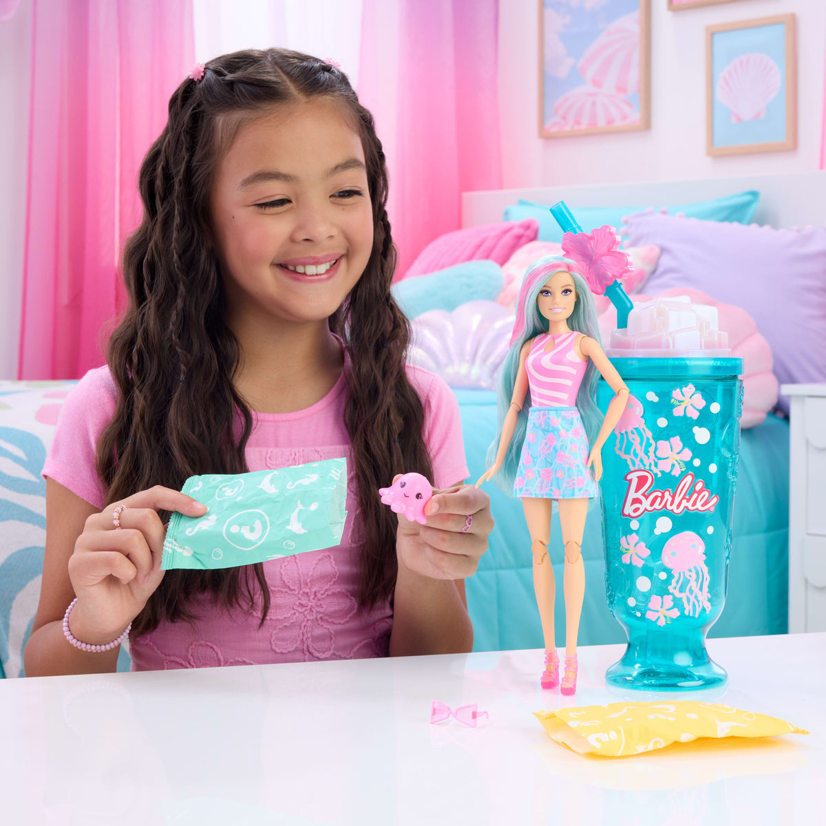 Barbie Pop Reveal Denizanası Sürpriz Bebek