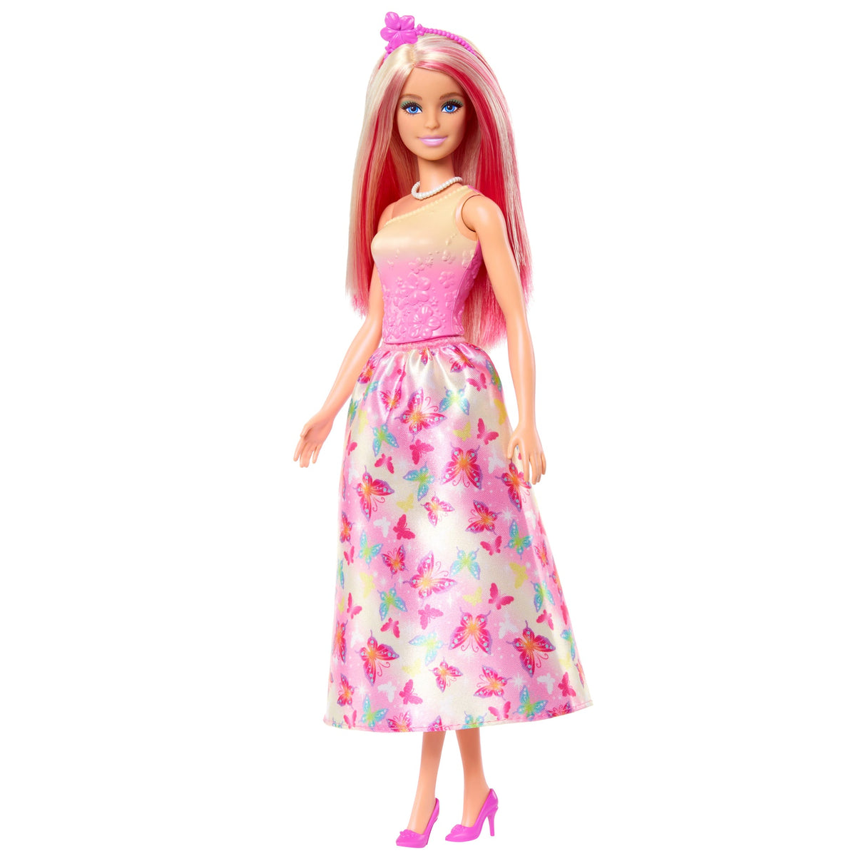 Barbie Prenses Bebekler Pembe Saçlı