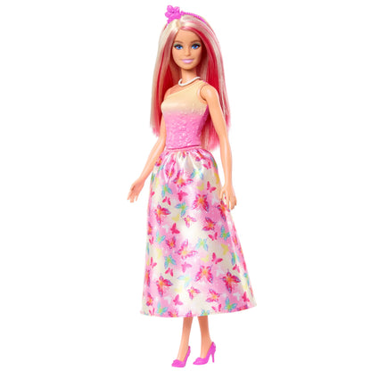 Barbie Prenses Bebekler Pembe Saçlı