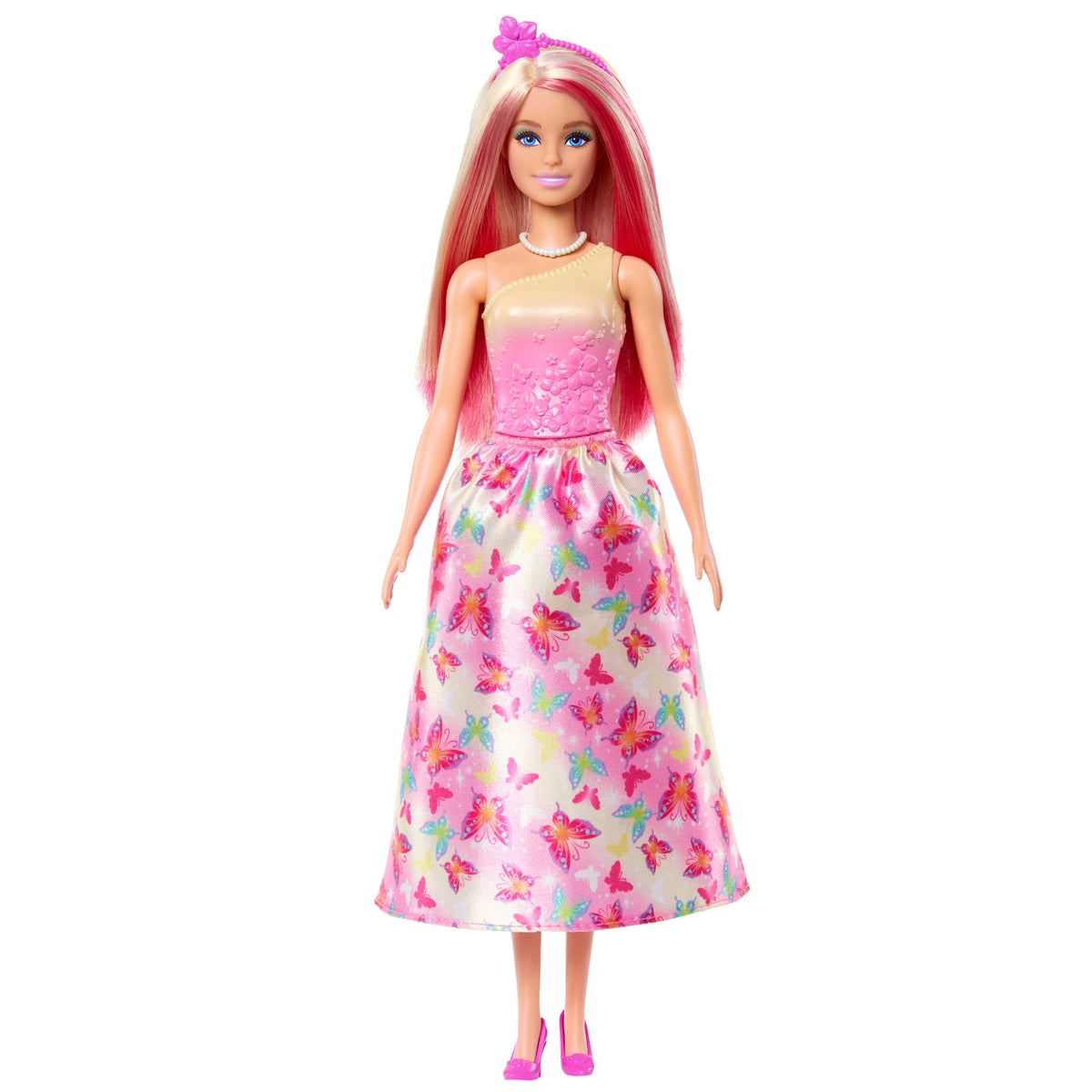 Barbie Prenses Bebekler Pembe Saçlı