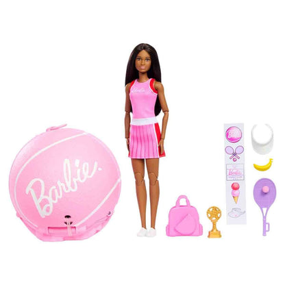 Barbie Roll Reveal Tenis Yıldızı Bebek ve Aksesuar