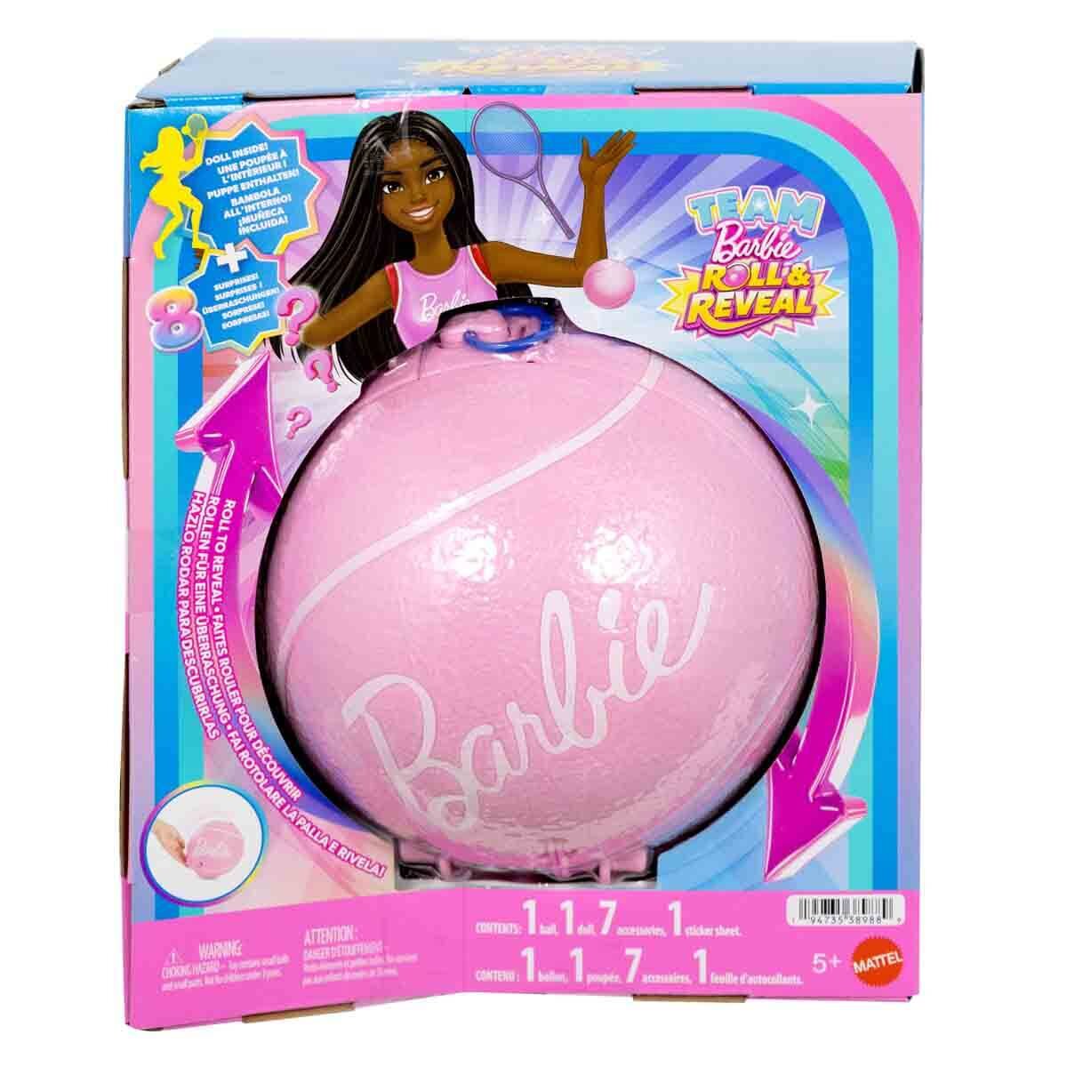 Barbie Roll Reveal Tenis Yıldızı Bebek ve Aksesuar