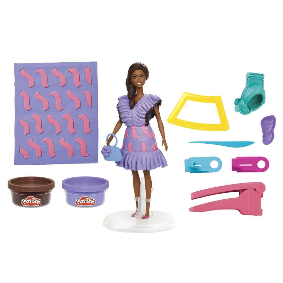 Barbie Ruffles Fashionista Bebek Oyun Hamuru Seti