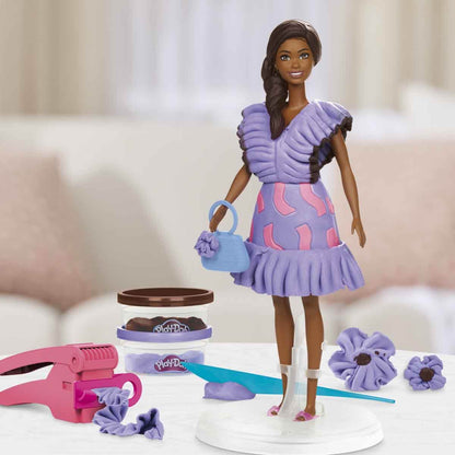 Barbie Ruffles Fashionista Bebek Oyun Hamuru Seti