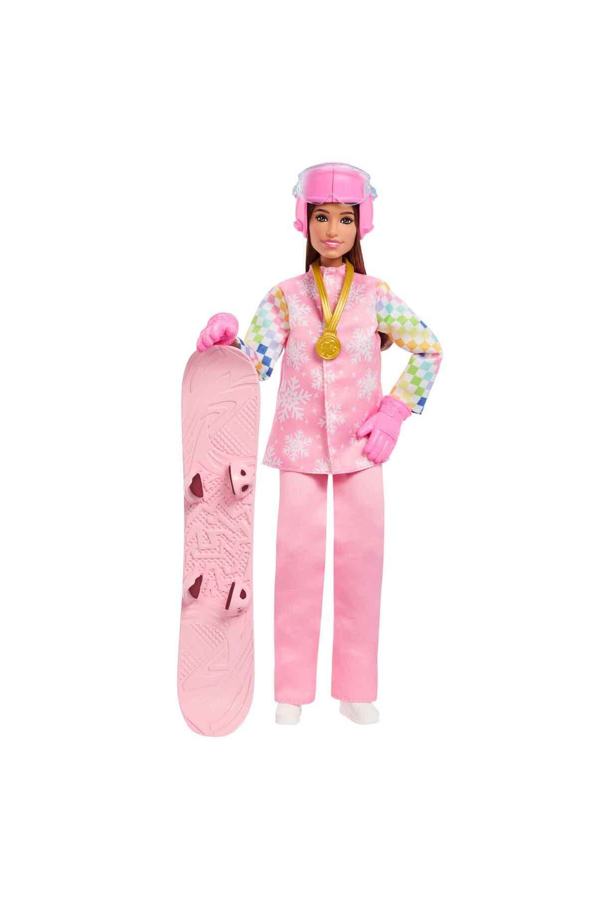 Barbie Snowboard Sporcusu Oyun Seti