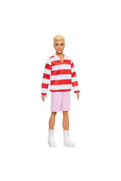 Barbie Yakışıklı Ken Bebekler Kırmızı ve Beyaz Çiz