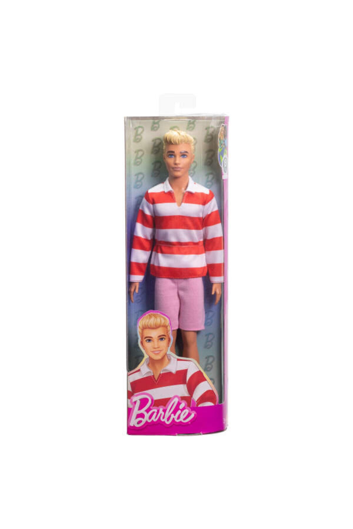 Barbie Yakışıklı Ken Bebekler Kırmızı ve Beyaz Çiz