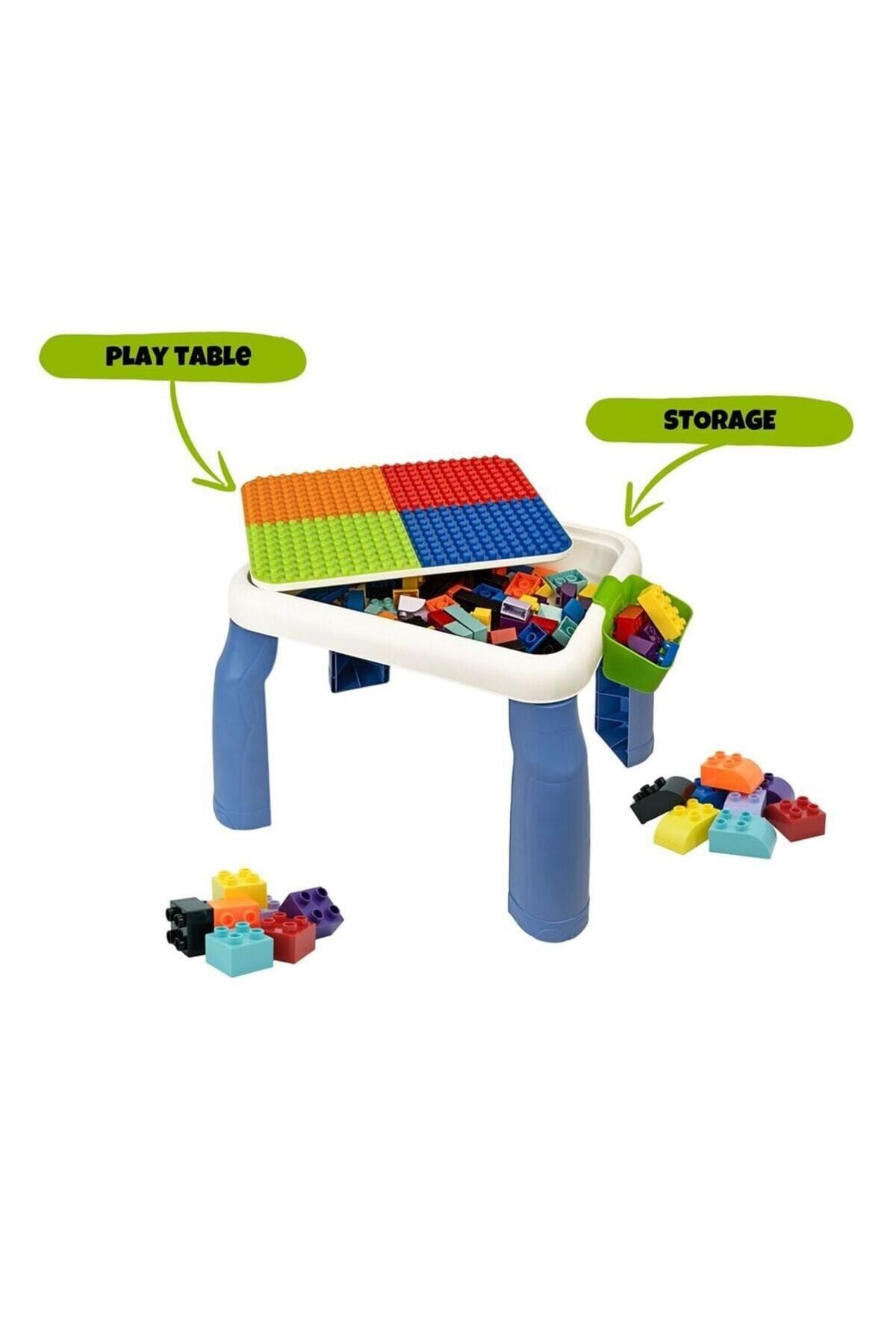 Bi-Bloks Aktivite Masası ve Blok Seti 64 Parça