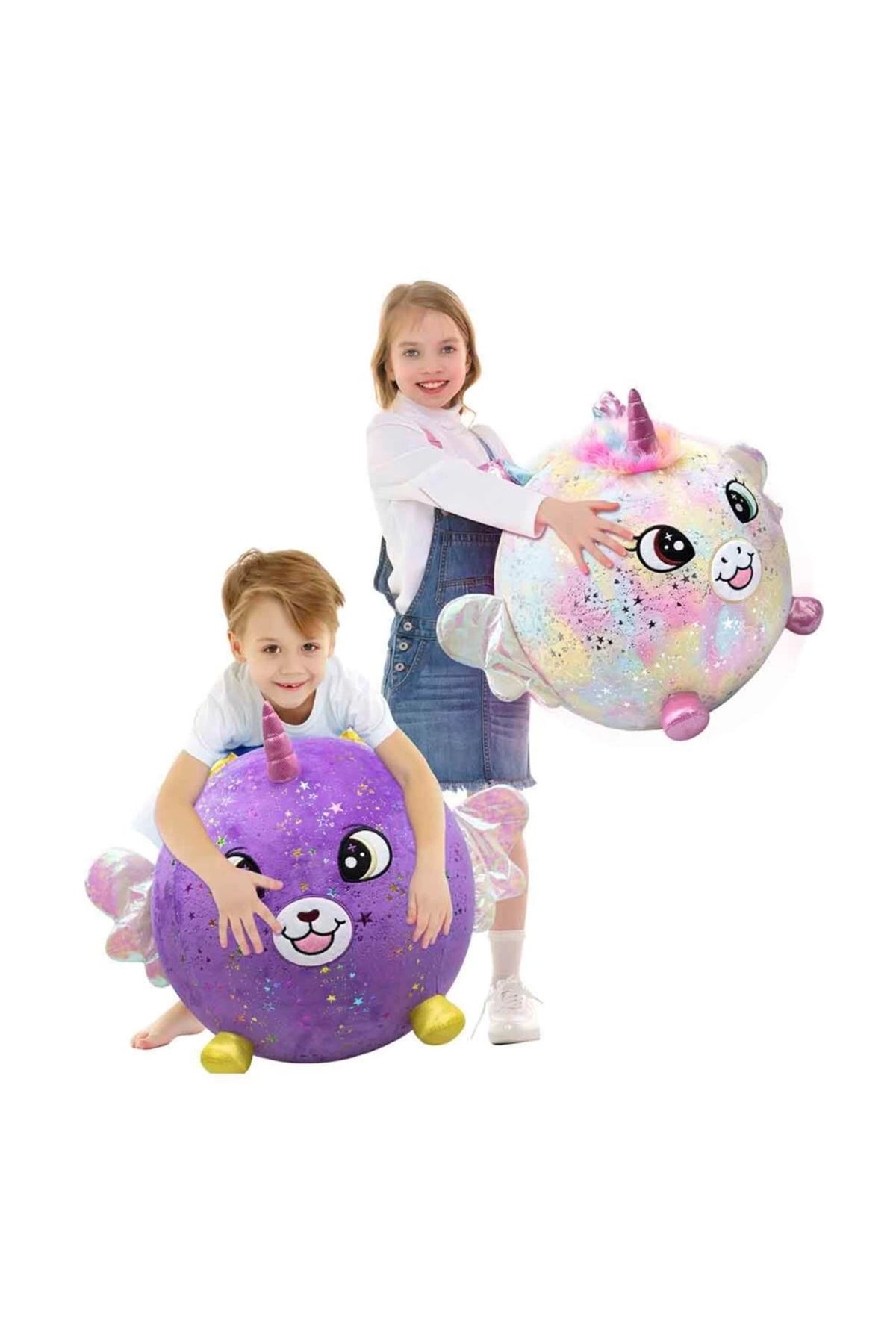 Biggies Şişme Peluş XXL Unicorn Shiny Corns S2