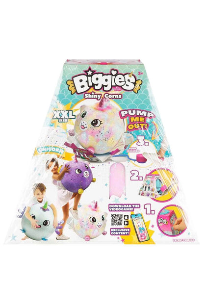 Biggies Şişme Peluş XXL Unicorn Shiny Corns S2