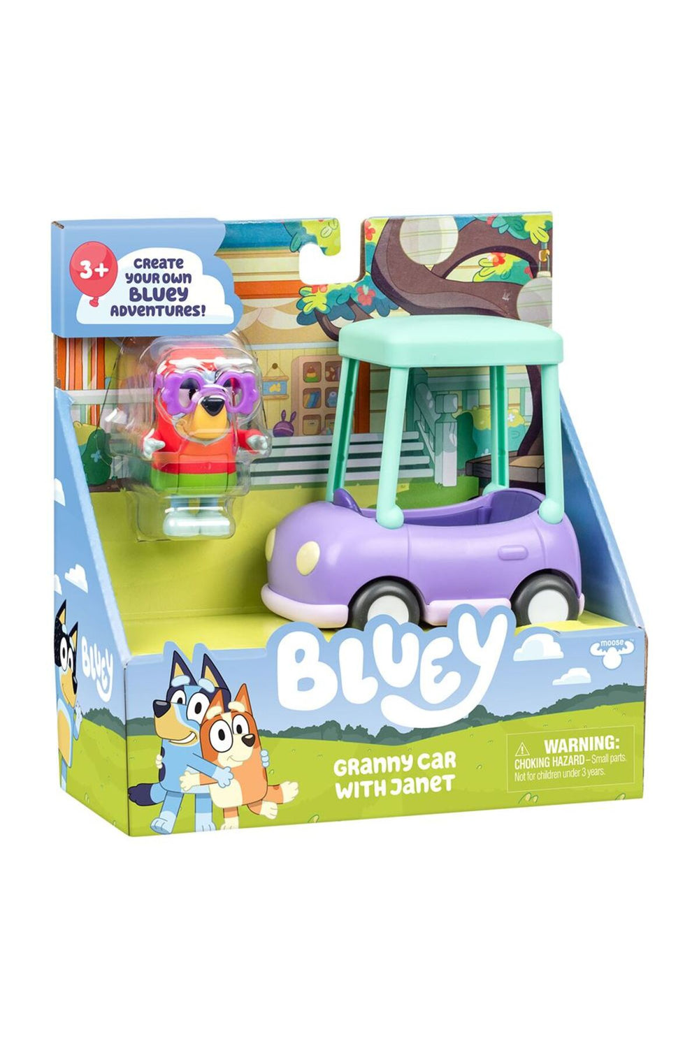 Bluey Büyükannenin Arabası ve Janet Figürü
