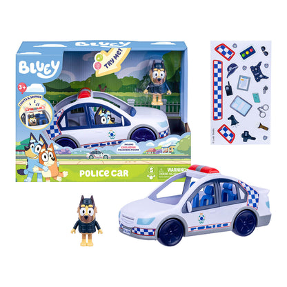 Bluey Figürlü Sesli ve Işıklı Polis Arabası