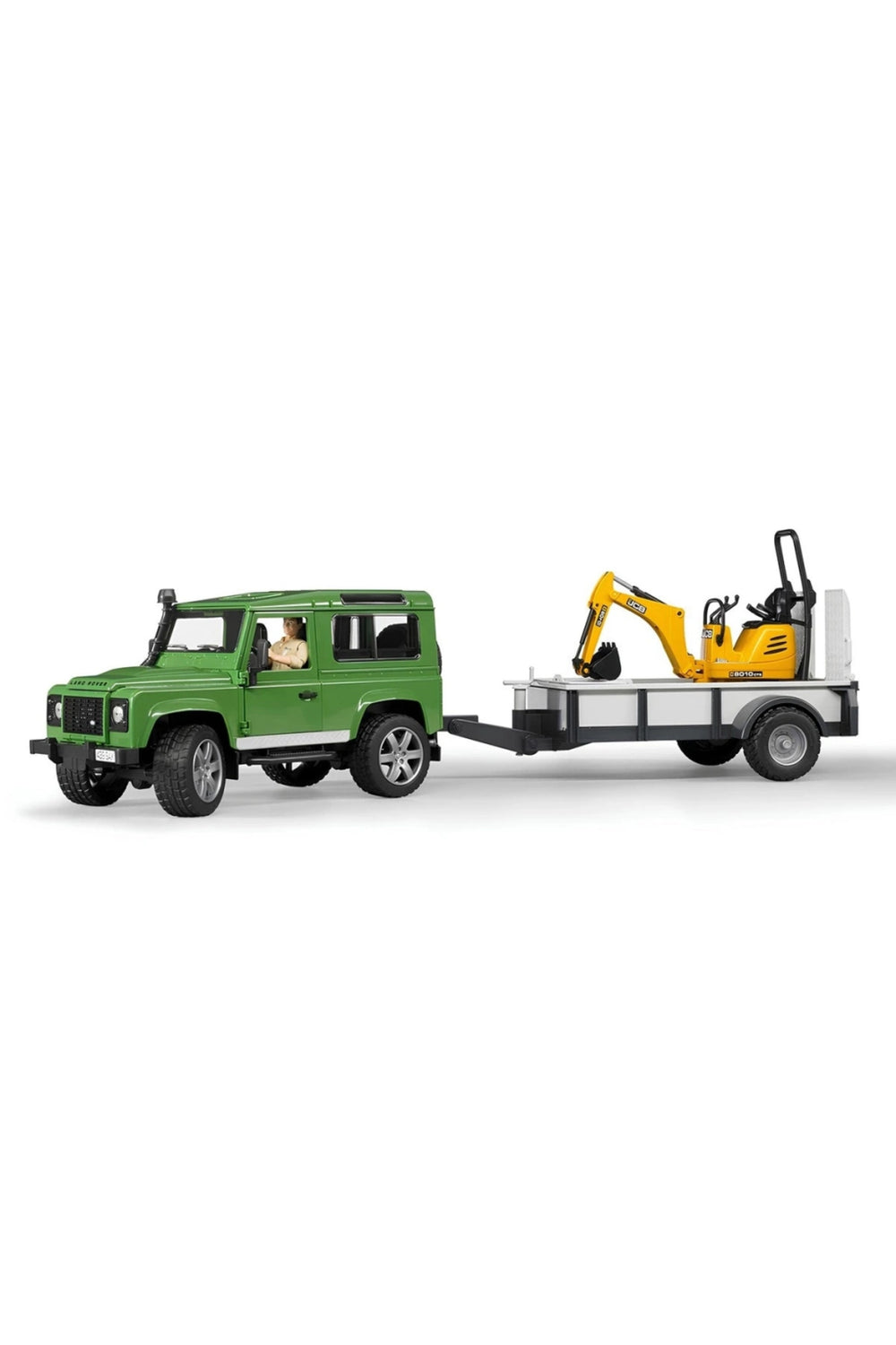 Bruder Land Rover Arazi Aracı JCB Mini Kazıcı
