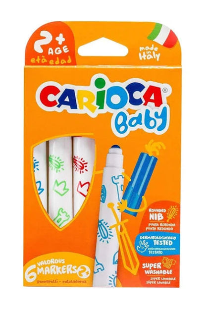 Carioca Baby Jumbo Keçeli Boya Kalemi 6lı