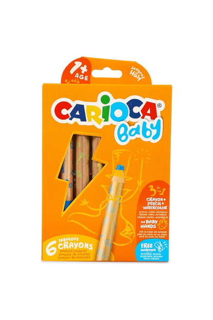 Carioca Baby Jumbo Kuru Boya Kalemi 6lı