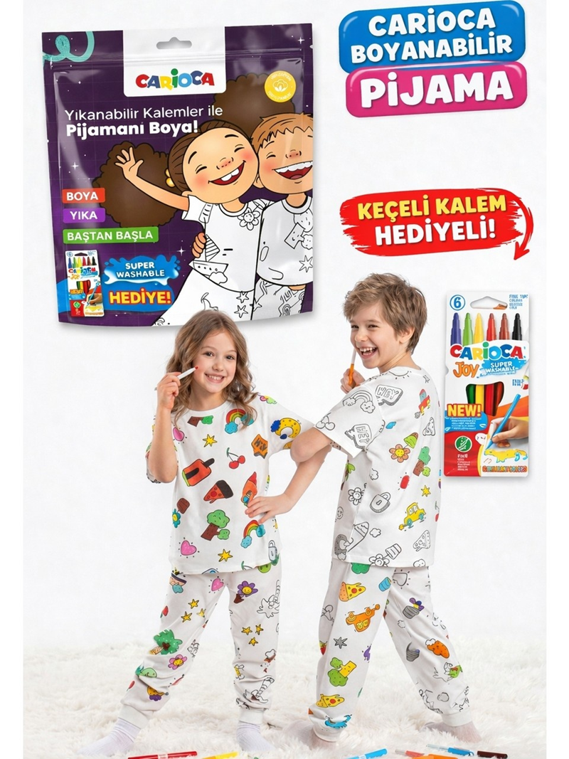 Carioca Boyanabilir Pijama 4-5 Yaş