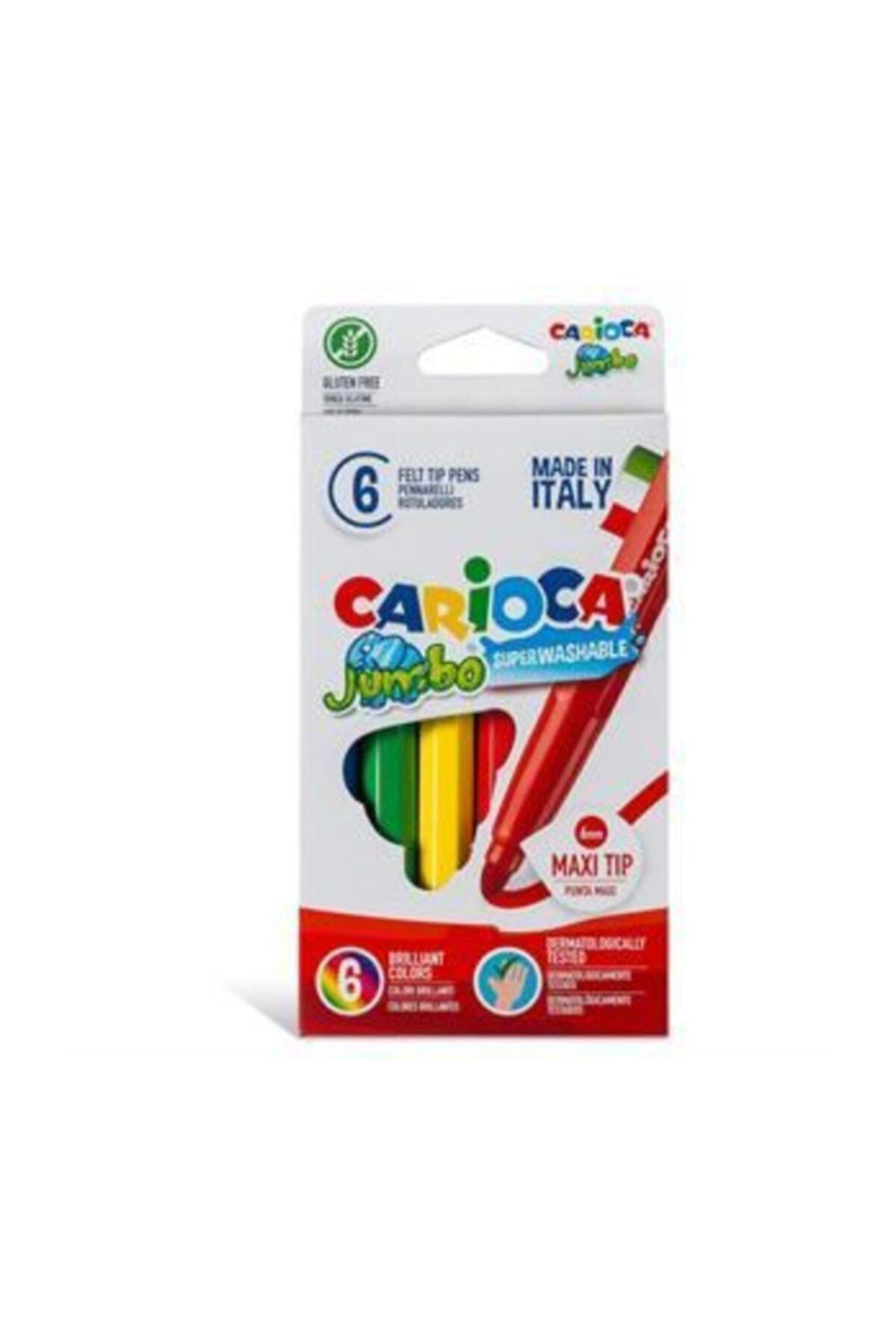 Carioca Jumbo Keçeli Boya Kalem 6lı