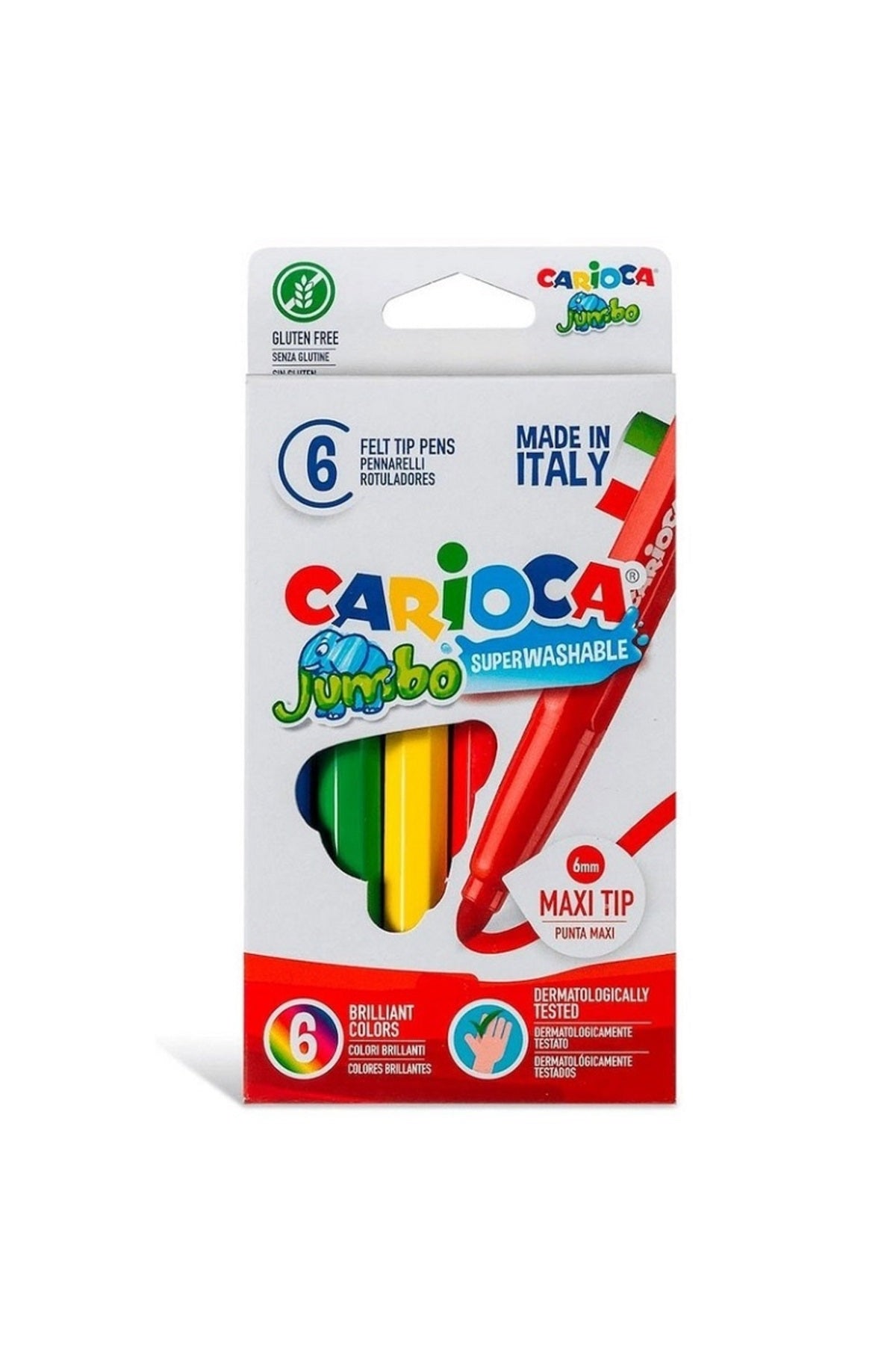 Carioca Jumbo Keçeli Boya Kalem 6lı