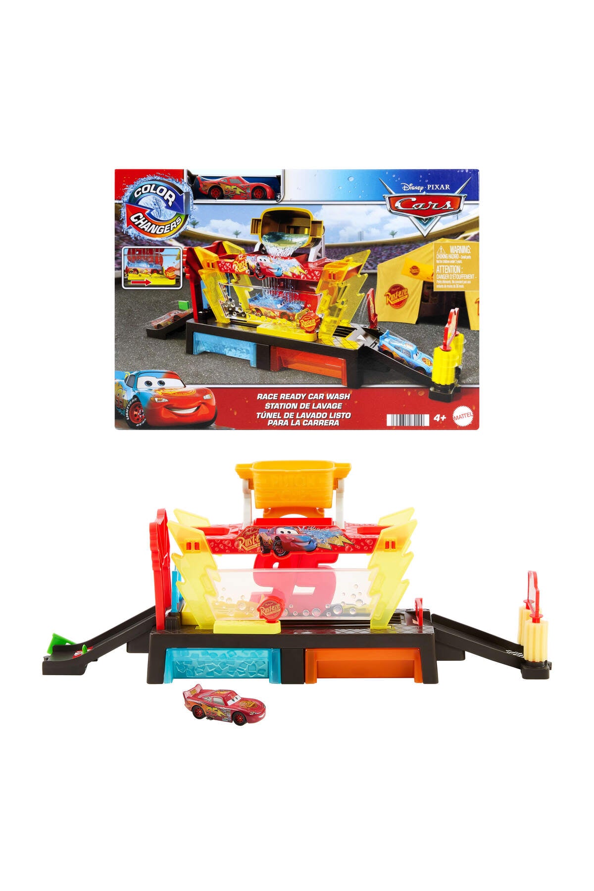 Cars Renk Değiştiren Mcqueen ile Yıkama Oyun Seti