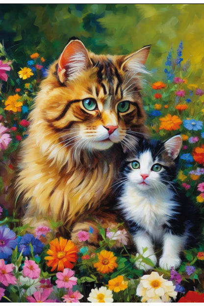 Cats Family Puzzle 300 Parça