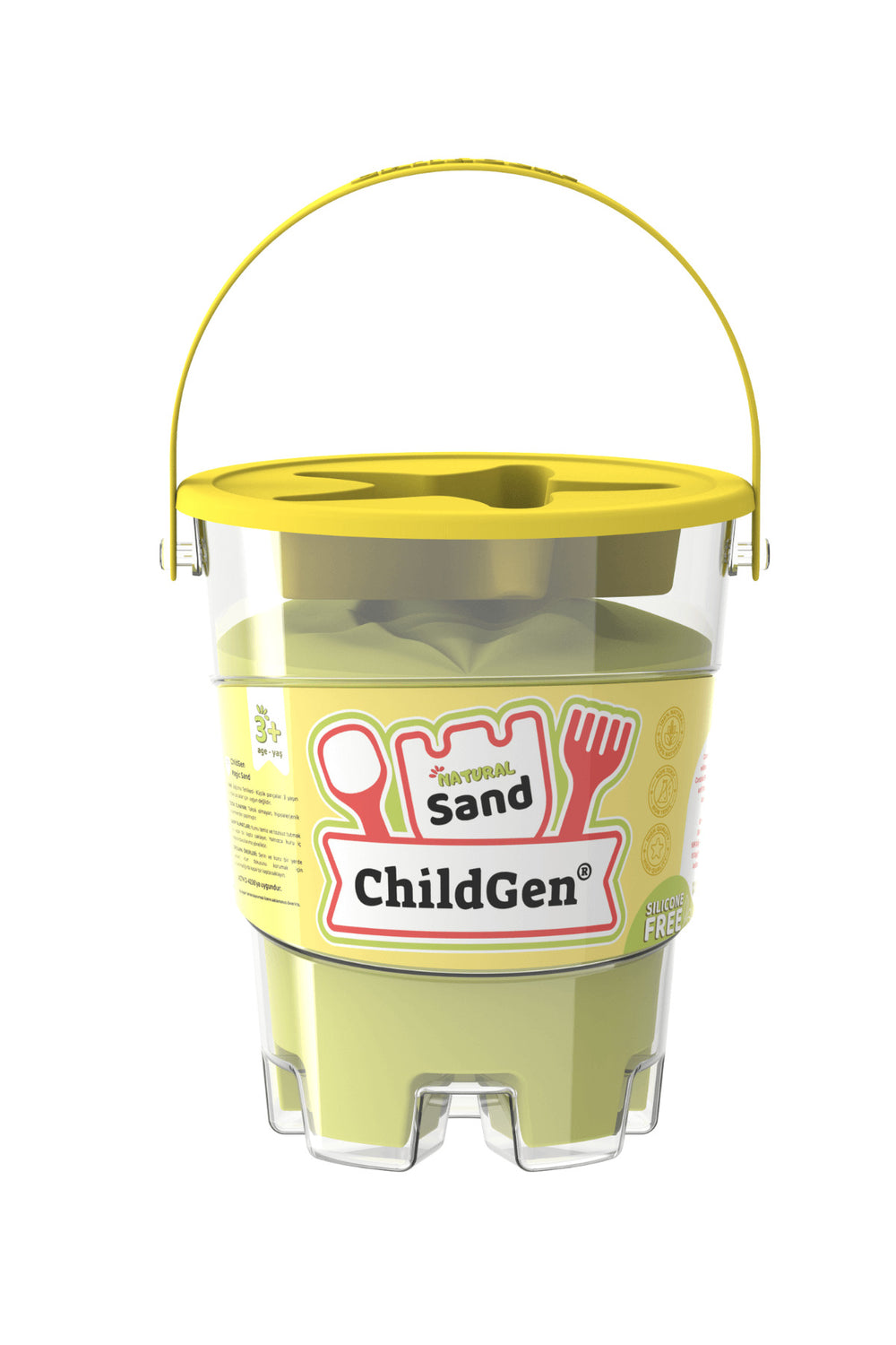 Childgen Doğal Kinetik Kum Sarı 500 gr