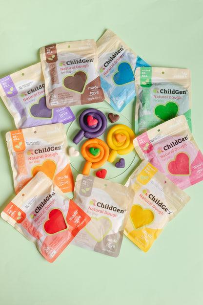 Childgen Doğal Oyun Hamuru 9lu 125gr