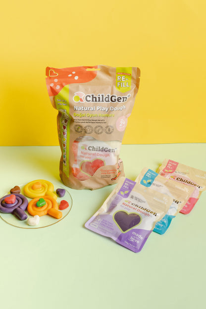Childgen Doğal Oyun Hamuru 9lu 125gr