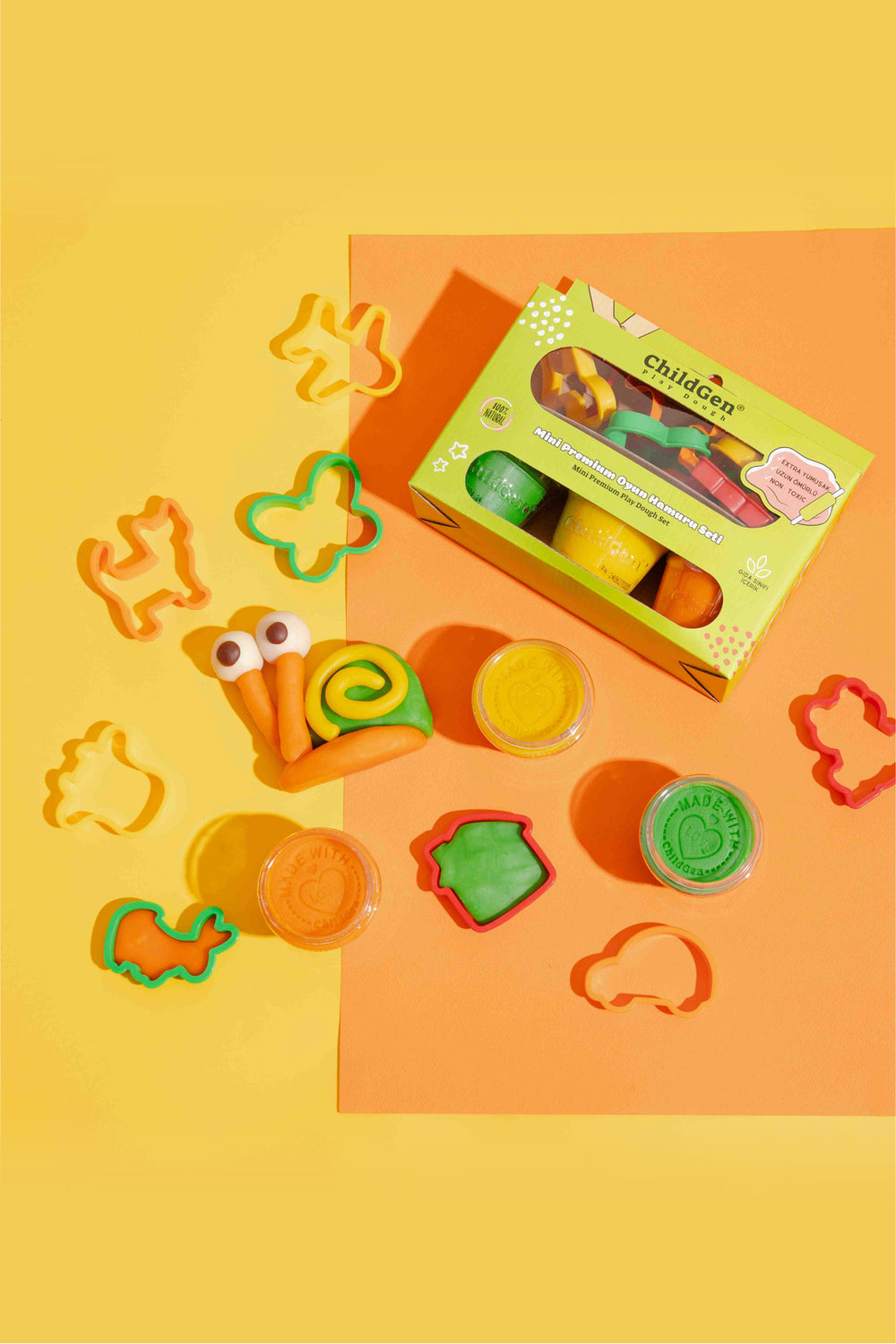 Childgen Doğal Oyun Hamuru Mini Premium Set