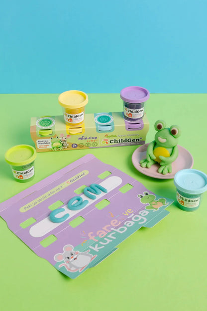 Childgen Doğal Pastel Oyun Hamuru 4lü 65 gr
