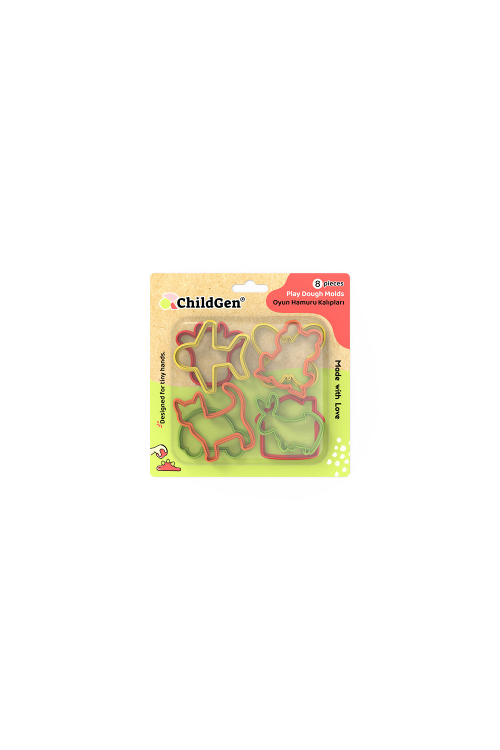 Childgen Oyun Hamuru Kalıbı 8li Paket