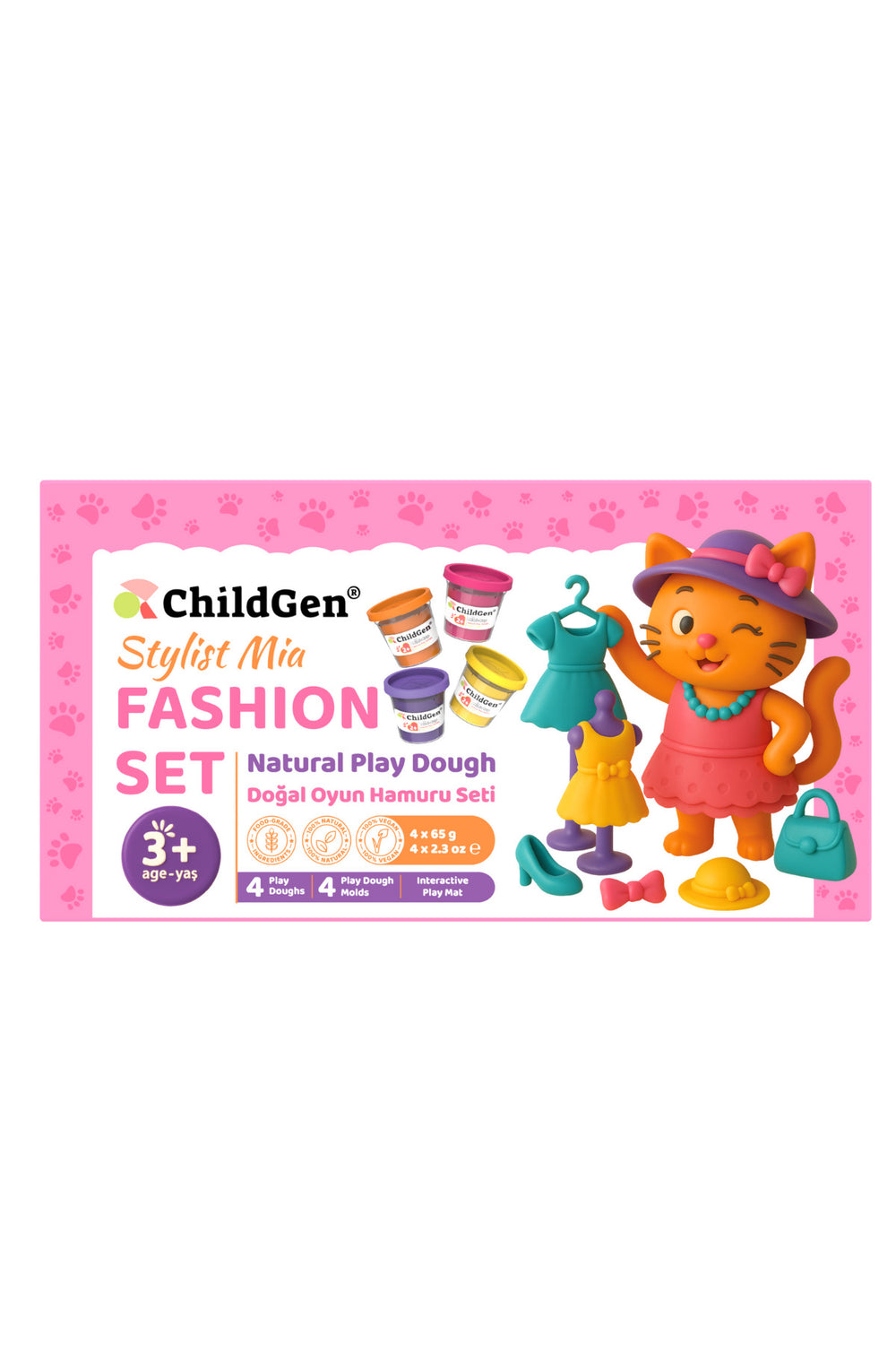 Childgen Sevimli Patiler Fashion Oyun Hamuru Seti