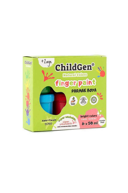 Childgen Süper Parmak Boya Seti 6lı 50 gr