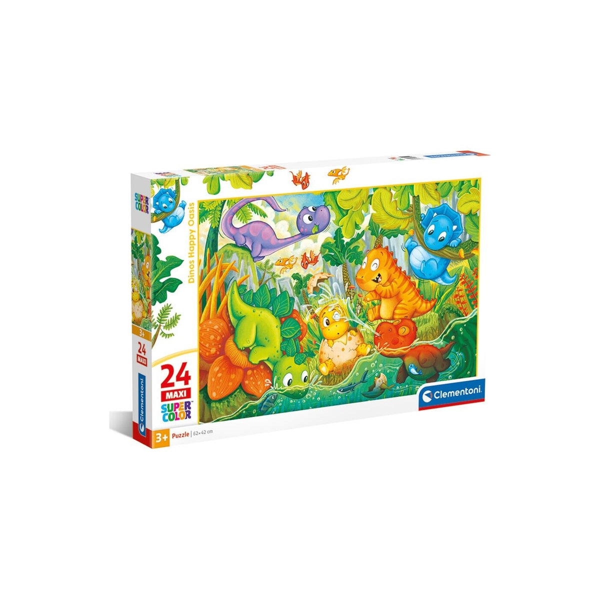 Clementoni Dinos Happy Oasis Puzzle Maxi 24 Parça