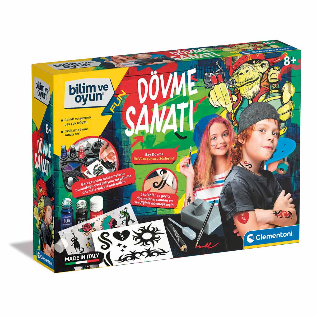 Clementoni Dövme Sanatı DIY Tasarım Seti