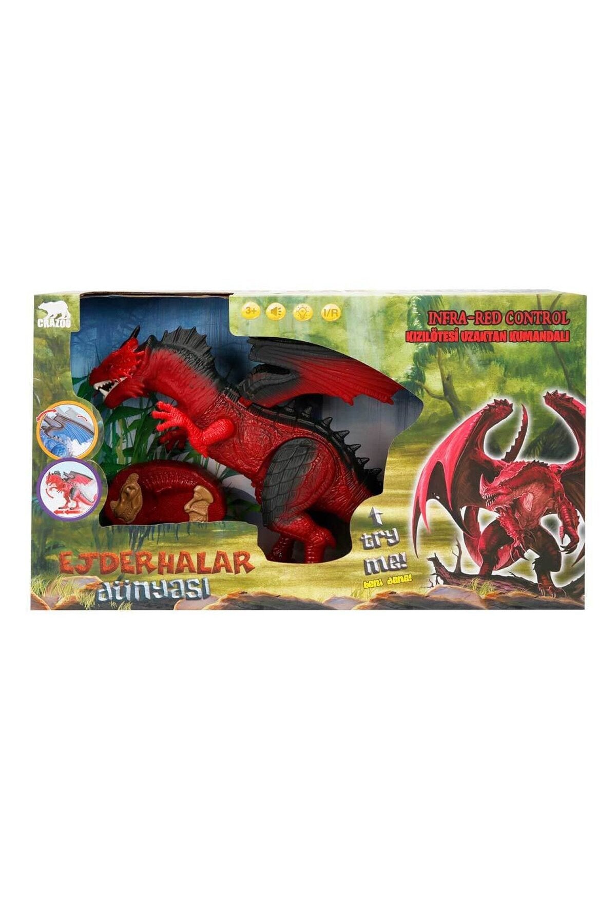 Crazoo Uzaktan Kumandalı Sesli ve Işıklı Dragon