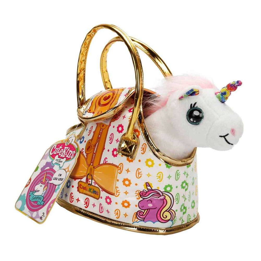 Cutekins Unicorn Lou Lou Peluş Taşıma Çantalı