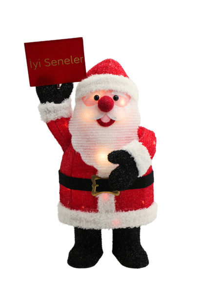 Dekoratif Ledli Noel Baba 65cm