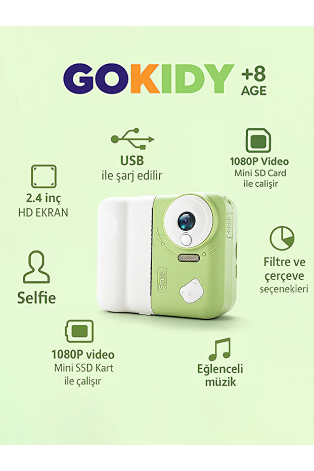 Dijital Çocuk Kamerası 1080p Hd Ekran