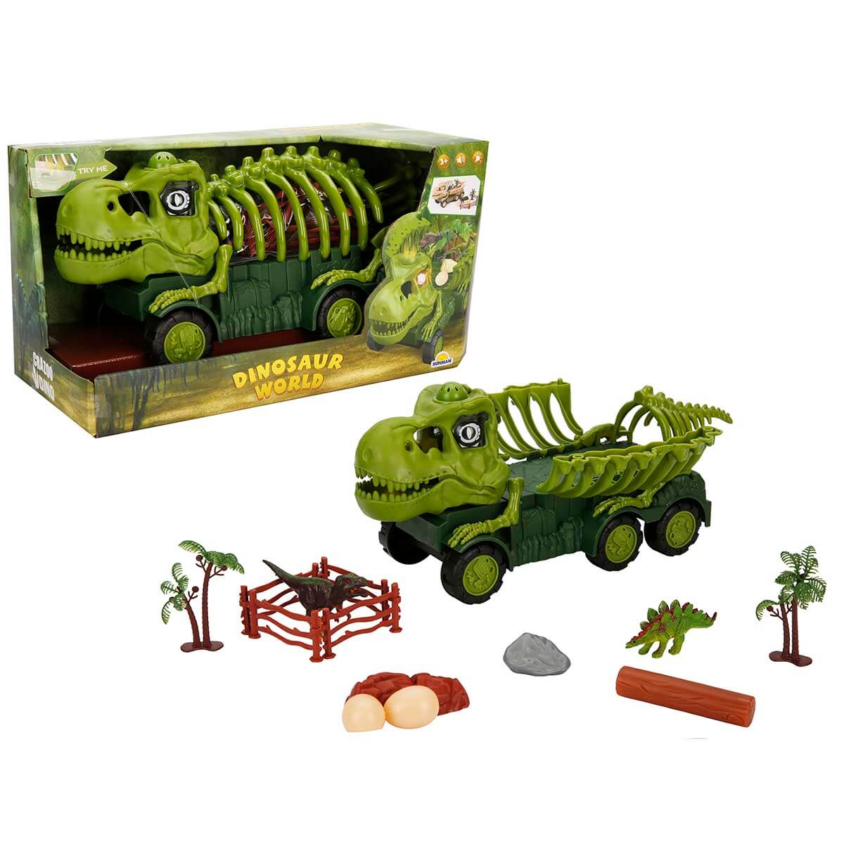 Dinosaur World Dinozor Taşıyıcı Sesli ve Işıklı