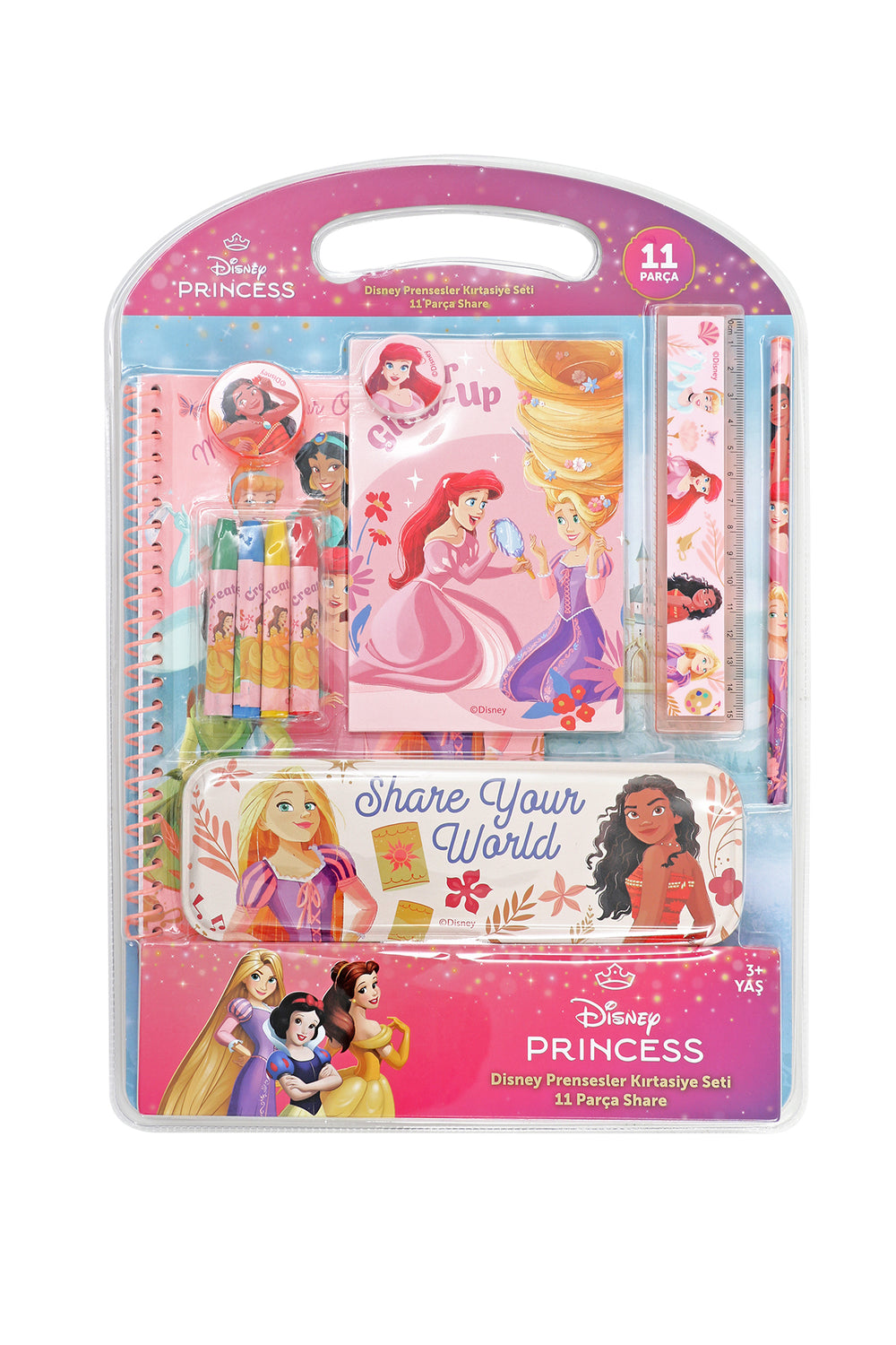 Disney Prensesler Share Kırtasiye Seti 11 Parça