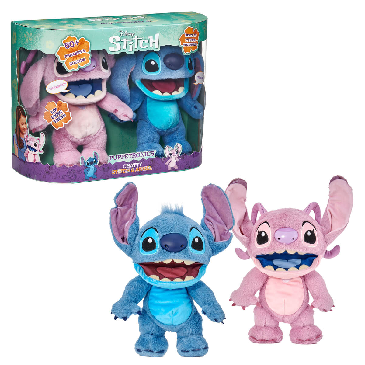 Disney Stitch ve Angel Elektronik Kukla 2li
