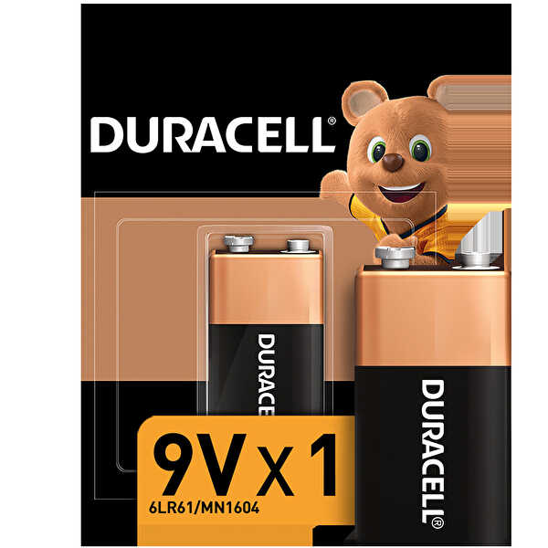 Duracell Basic 9 Volt Pil Tekli
