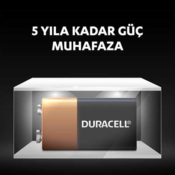 Duracell Basic 9 Volt Pil Tekli